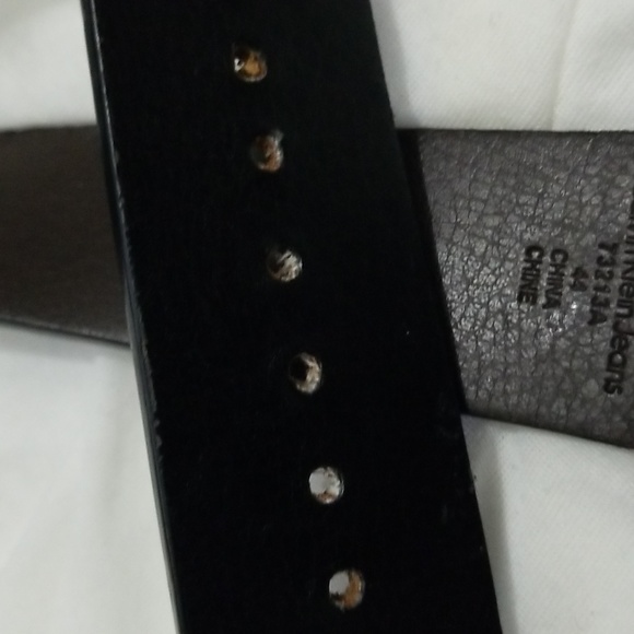 Calvin Klein Vintage Men's Belt / Black, metallic - Picture 12 of 16